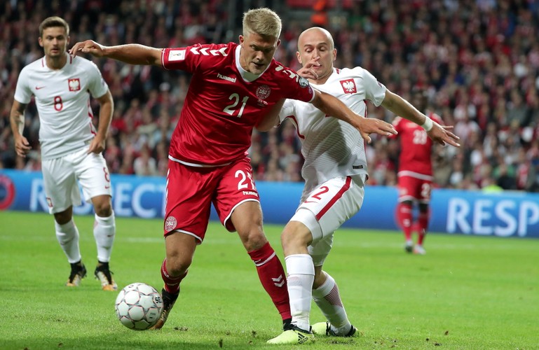 Michał Pazdan (P) i Andreas Cornelus (C)