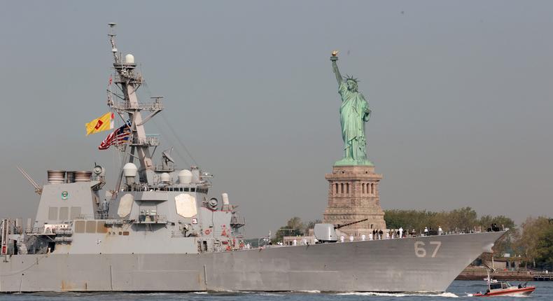 The USS Cole, an Arleigh Burke-class guided-missile destroyer.Luiz C. Ribeiro/NY Daily News/Getty Images