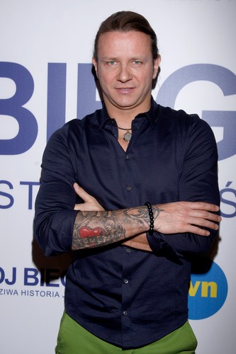 Radosław Majdan na premierze filmu 'Mój biegun'