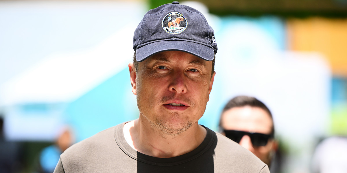Elon Musk na Grand Prix F1 w Miami.