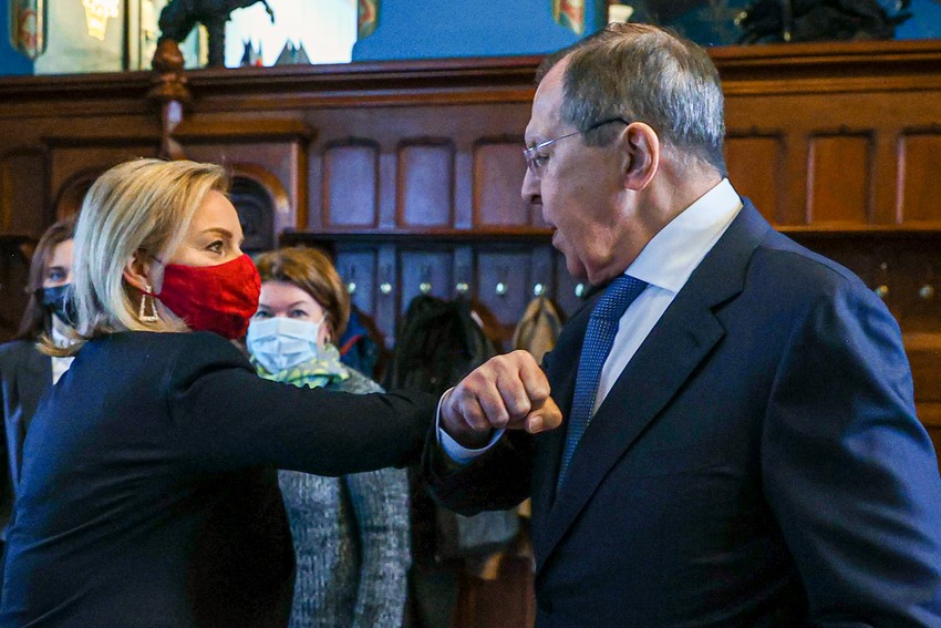 Liz Tras i Sergej Lavrov