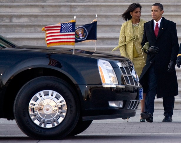 Prezydent Barack Obama z żoną Michelle