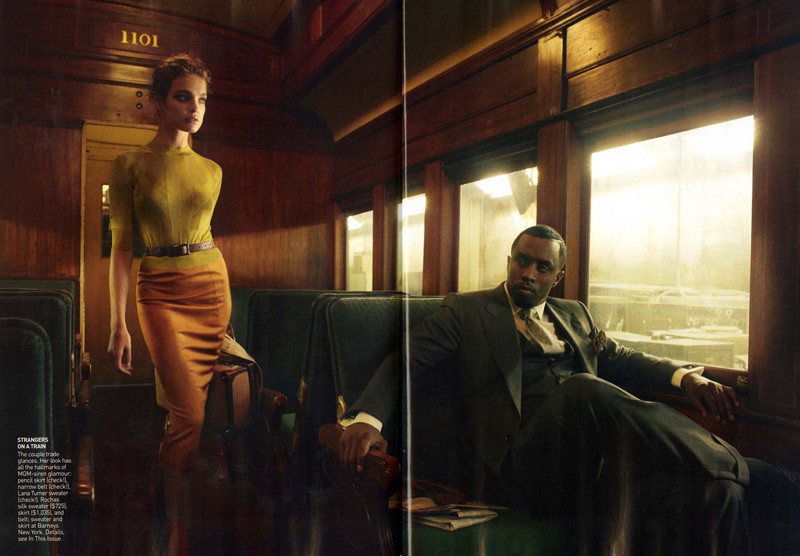 P.Diddy i Natalia Vodianowa w Vogue'u
