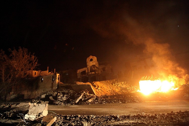 Walki w Strefie Gazy, ostrzał Izraela