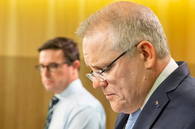 Premier Scott Morrison / fot. Jenny Evans/Getty Images