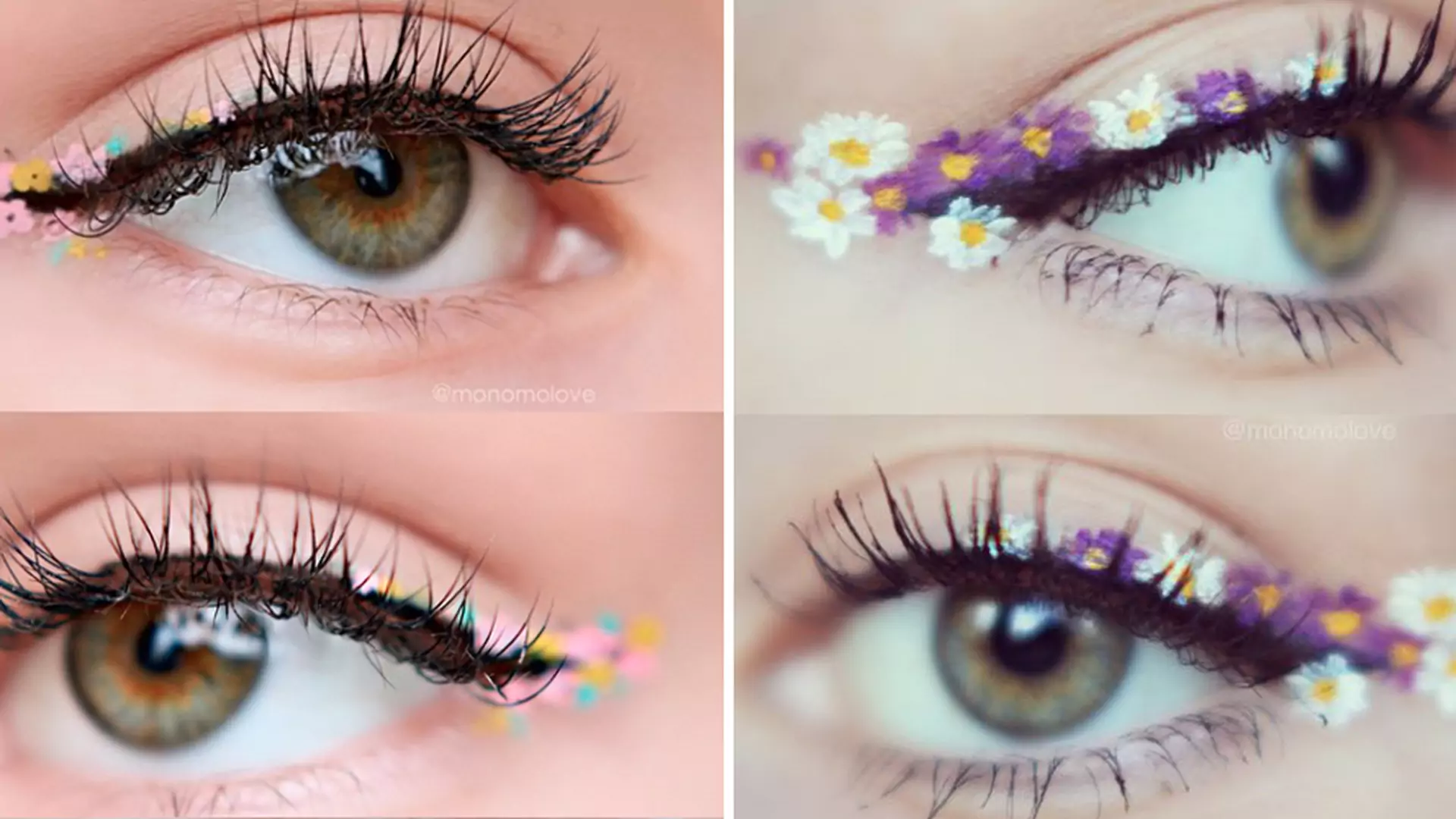 Wiosenna alternatywa dla czarnej kreski malowanej eyelinerem: kolorowe kwiaty!