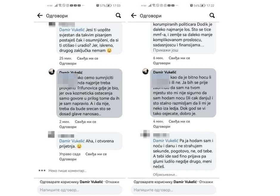 Pretnje novinarima na društvenim mrežama