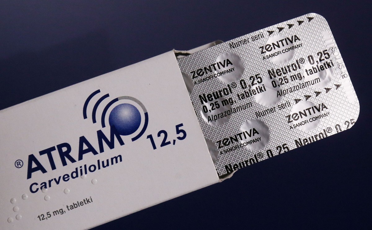  Lek kardiologiczny Atram, z jednej z wycofywanych serii
