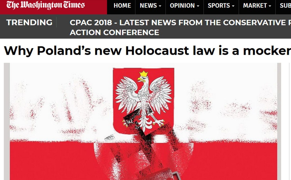 Artykuł "Washington Times"