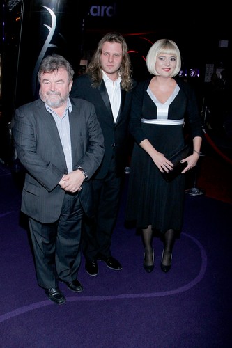 Edward Miszczak, Piotr Woźniak-Starak i Agnieszka Odorowicz na premierze filmu 'Bogowie'