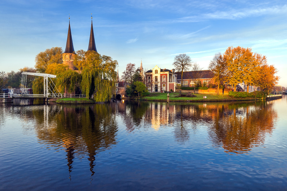 Oostpoort nad kanałem Delftse Schie, Delft