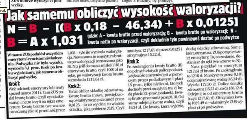 Sprawdź, czy ZUS dobrze ci wyliczył podwyżkę