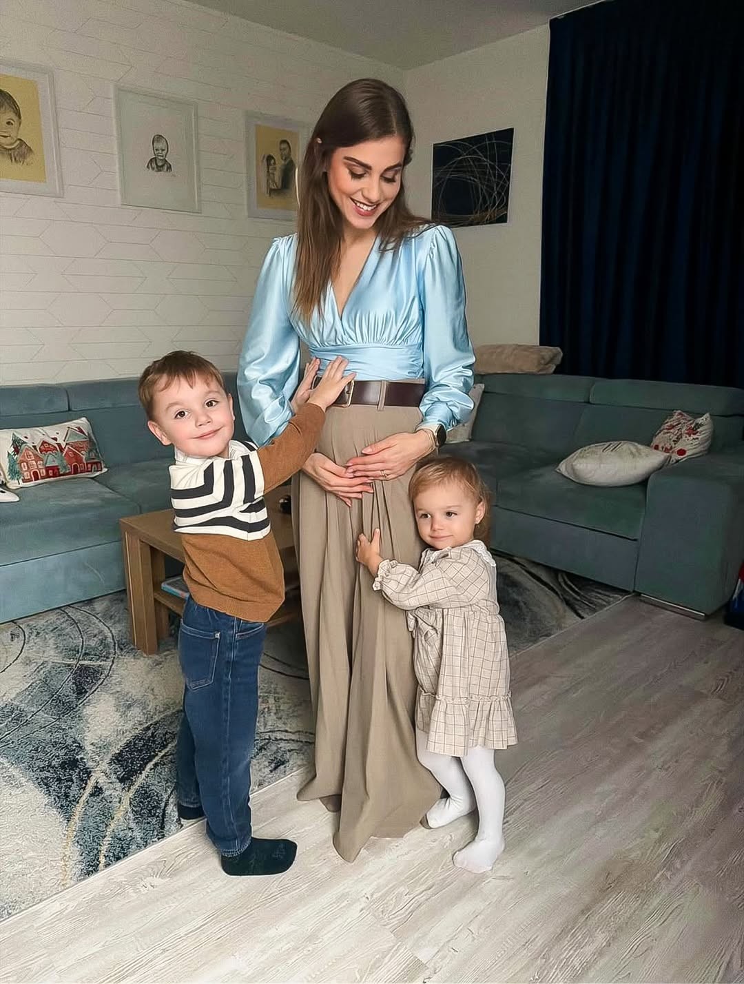 Dominika Jurena počas tretieho tehotenstva.