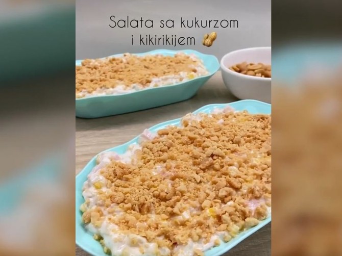 Salata sa kukuruzom i kikirikijem