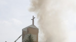 Akcja gaszenia pożaru kościoła pw. św. Floriana w Sosnowcu