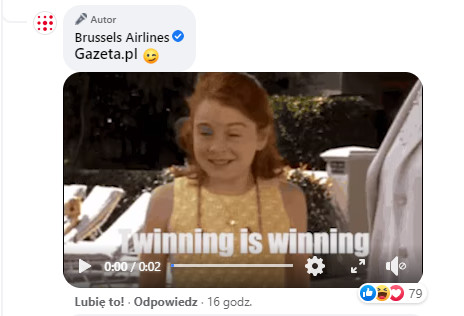 Odpowiedź linii lotniczych Brussels Airlines na wpis Gazety.pl