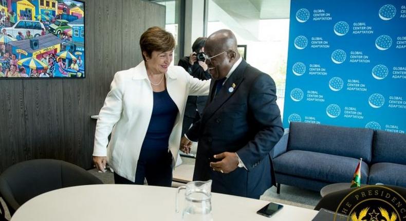 IMF boss Kristalina Georgieva and Nana Addo