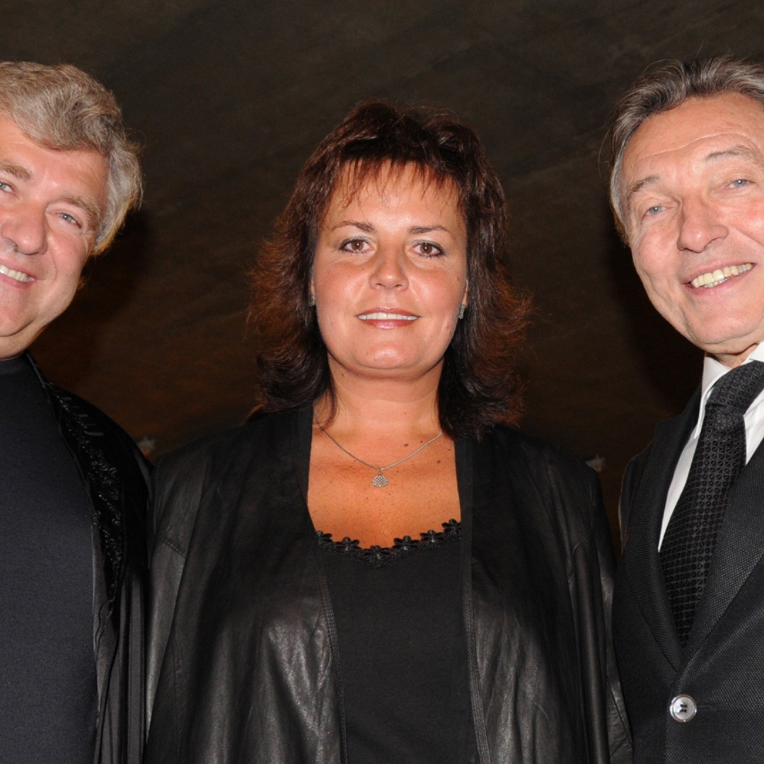 Spevácke duo Eva a Vašek a Karel Gott.