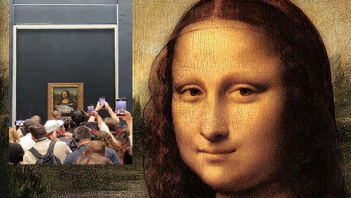 Mężczyzna zaatakował obraz Mona Lisy w Luwrze. Została potraktowana tortem 