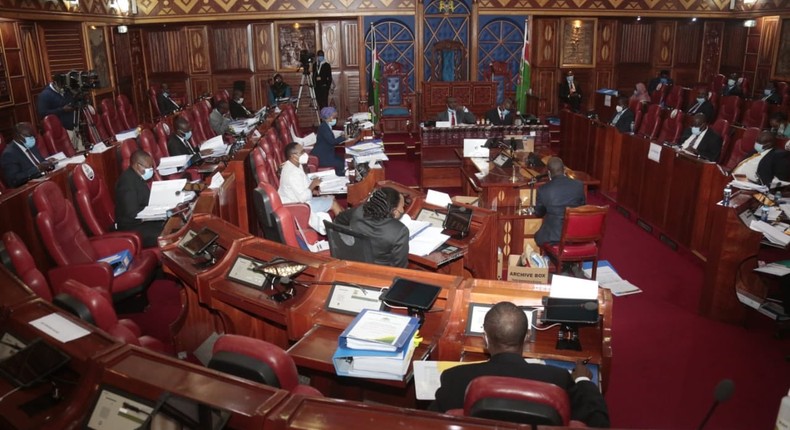 The Kenyan Senate during a recent session