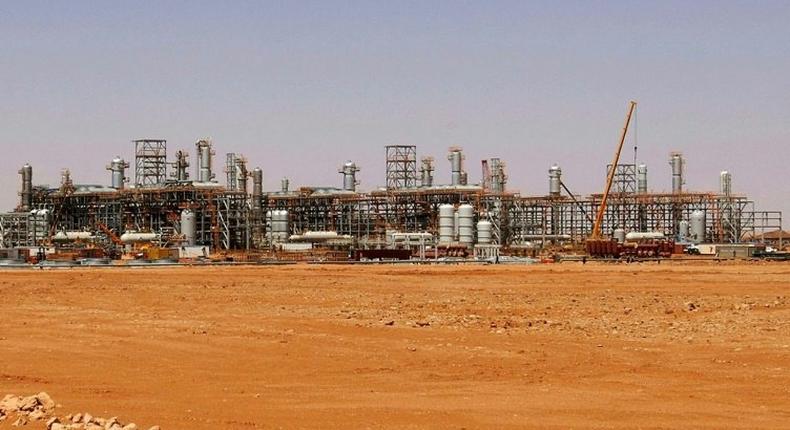 The In Amenas gas field in Algeria -- the country has major oil and gas reserves but faces a financial crisis due to the collapse in oil prices