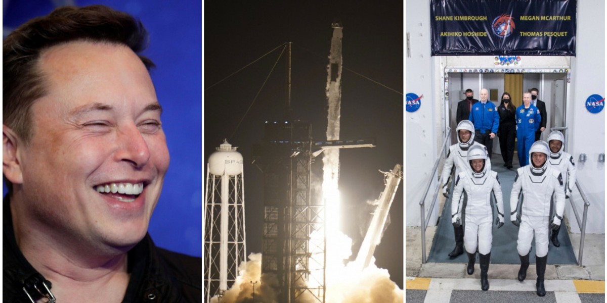 Rakieta Falcon 9 od SpaceX z sukcesem wystartowała w piątek z bazy NASA. Astronauci po raz pierwszy polecieli na orbitę w statku wykorzystanym wcześniej w innej misji.