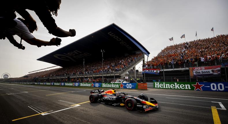 Red Bull's RB18 won 17 of last season's 22 races.ANP via Getty Images