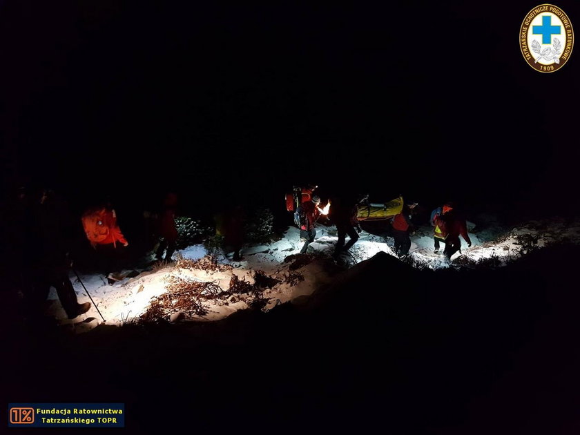Nocna akcja ratunkowa w Tatrach