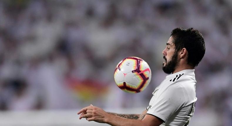 Real Madrid's Isco will miss several weeks after an appendectomy