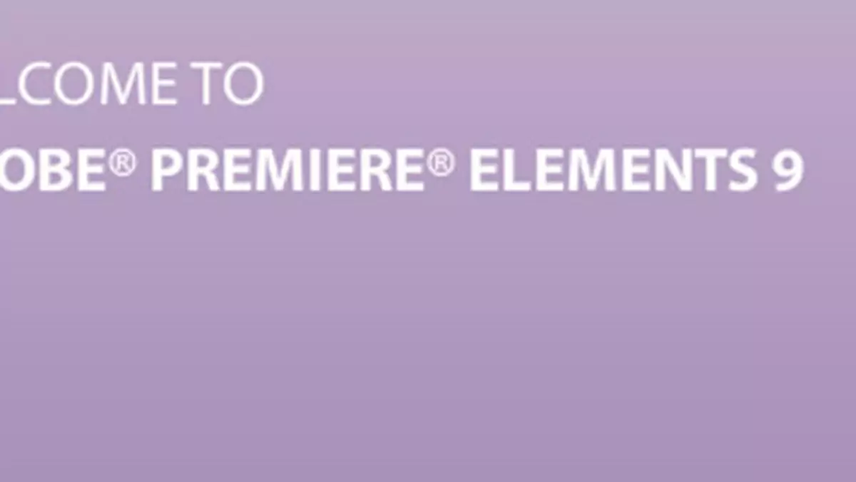 Adobe Premiere Elements 9 - rzut okiem na najnowszą wersję popularnego wideoedytora