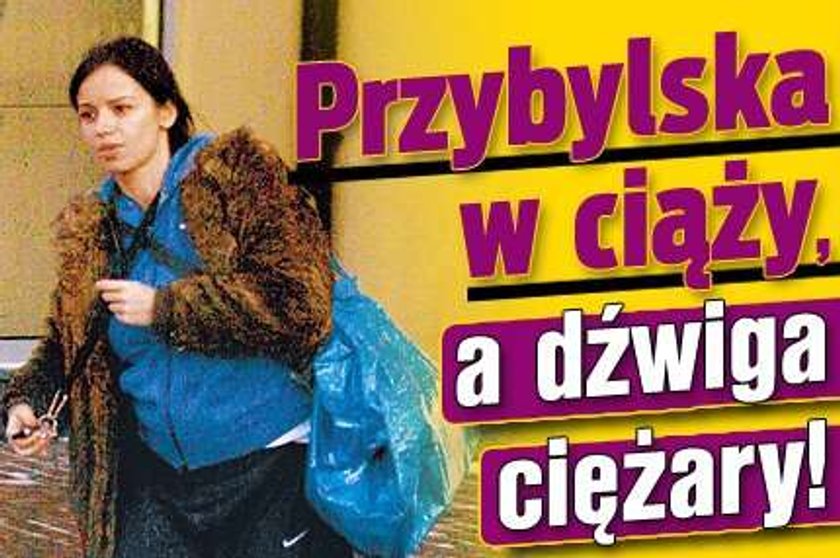 Przybylska w ciąży. Aniu, nie dźwigaj tyle!