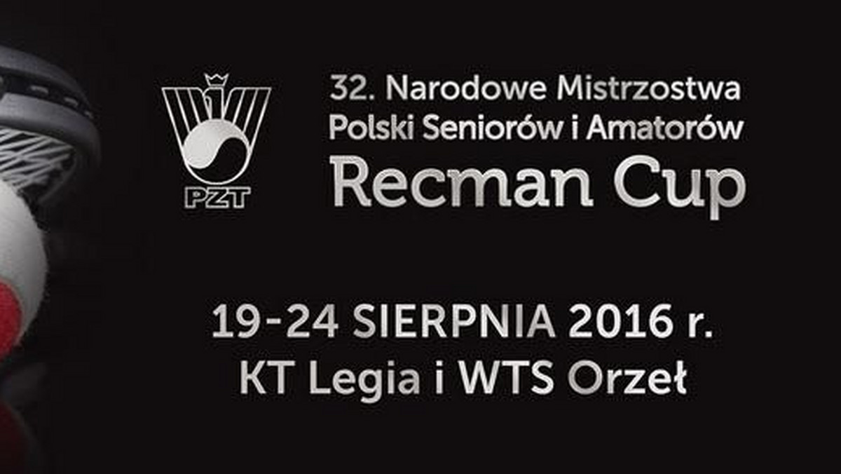 Od rana do późnego popołudnia w środę na kortach Legii Warszawa i WTS Orzeł rozgrywane będa finałowe mecze turnieju Recman Cup, 32. Narodowych Mistrzostw Polski Seniorów i Amatorów w tenisie. To największy tego typu turniej w Polsce - w tym roku rywalizowało w sumie ponad 320 zawodników.