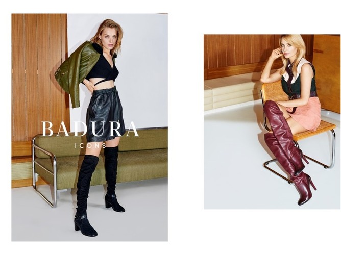 Aneta Kręglicka i Anna Jagodzińska w kampanii Badura jesień/zima 2017/2018