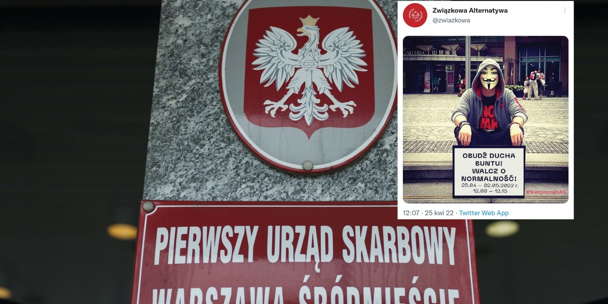 Pierwszy Urząd Skarbowy Warszawa-Śródmieście (fot. zwiazkowa/Twitter)