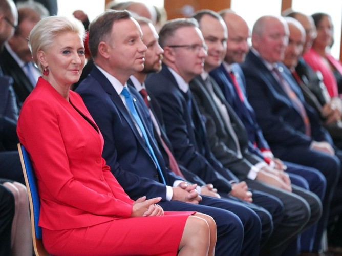 Agata Kornhauser-Duda i Andrzej Duda - 19 sierpnia 2018 r.