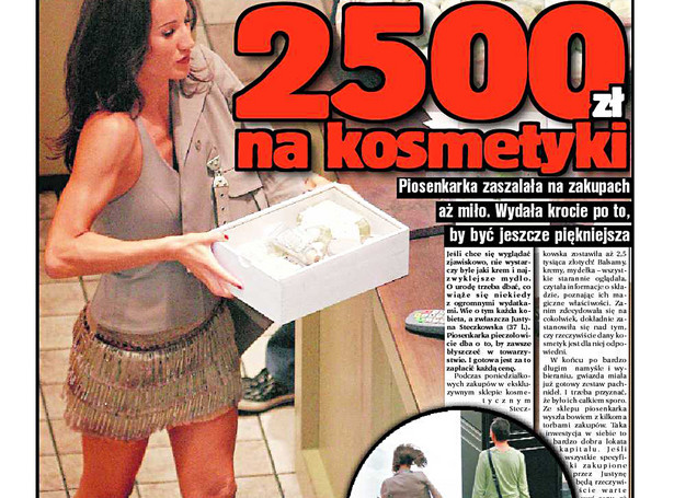 Steczkowska kupiła kosmetyki za 2,5 tys. zł