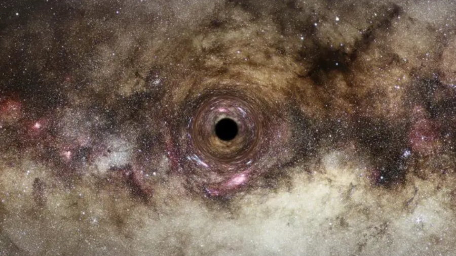Astronomowie odkryli monstrualną czarną dziurę, fot. ESA/Hubble, Digitized Sky Survey, Nick Risinger (skysurvey.org), N. Bartmann