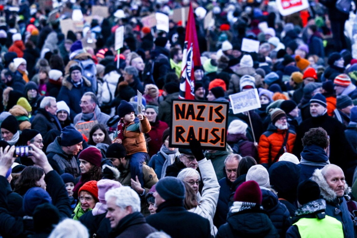 Demonstration against the far-right Alternative for Germany (AfD) party in Berlin