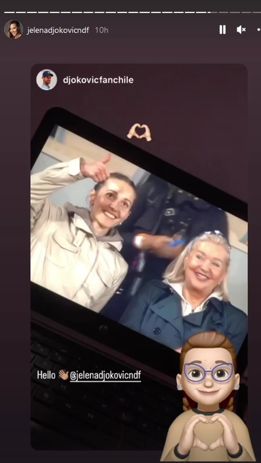 Jelena Đoković sa majkom 