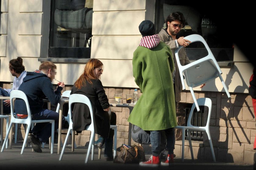 Olivier Janiak i Karolina Malinowska na obiedzie