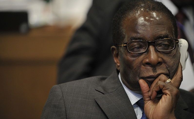 Robert Mugabe podczas szczytu państw afrykańskich w 2009 roku