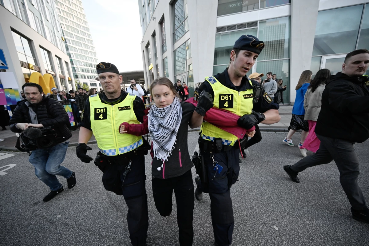  Greta Thunberg aresztowana. Protestowała przeciw Izraelowi na Eurowizji