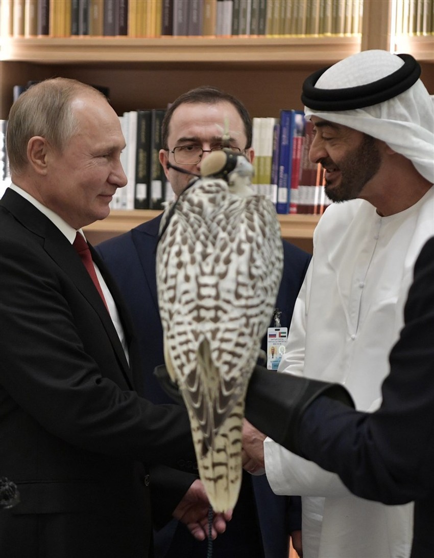 Vladimir Putin i krunski princ Abu Dabija šeik Mohamed bin Zajed al Najan u UAE u oktobru 2019.