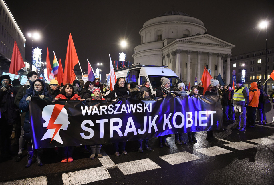 WARSZAWA CZARNA ŚRODA STRAJK KOBIET (protest)