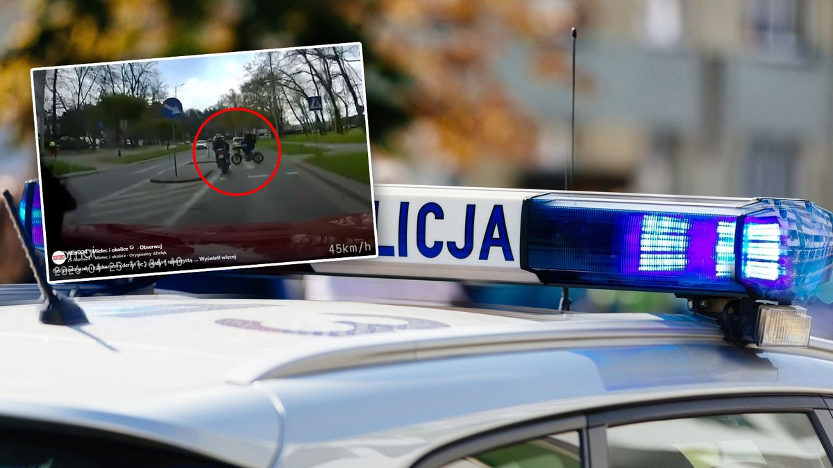 Nagranie z wypadku rowerzysty i motocyklisty podbija sieć. Niewiarygodne, co odkryli policjanci