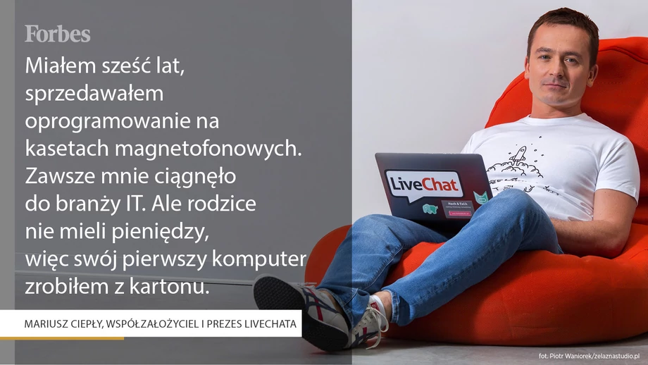 Mariusz Ciepły, współzałożyciel i prezes LiveChata 