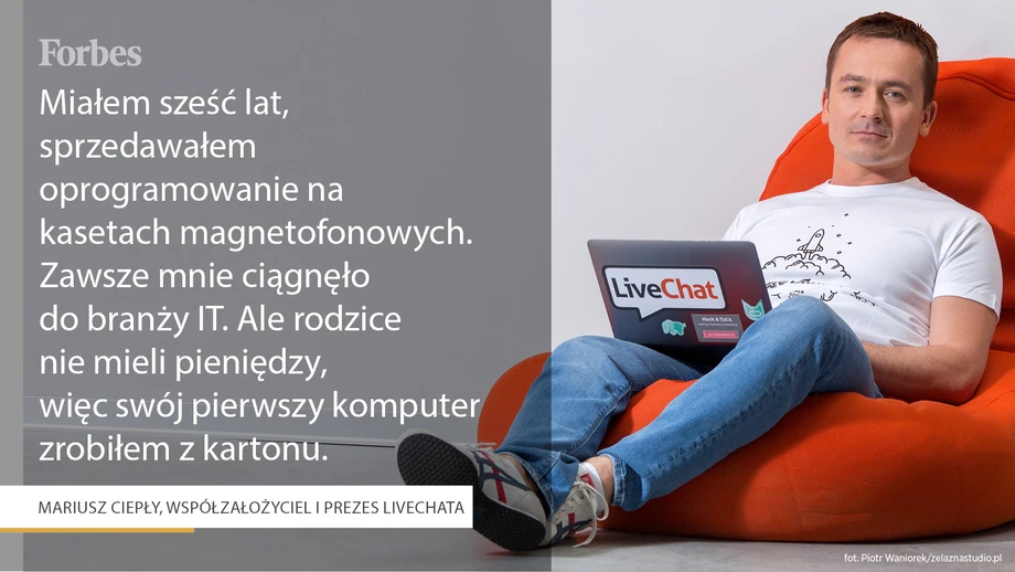 Mariusz Ciepły, współzałożyciel i prezes LiveChata 