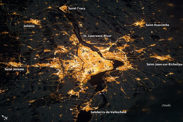Montreal. Fot. dzięki uprzejmości NASA / JPL-Caltech