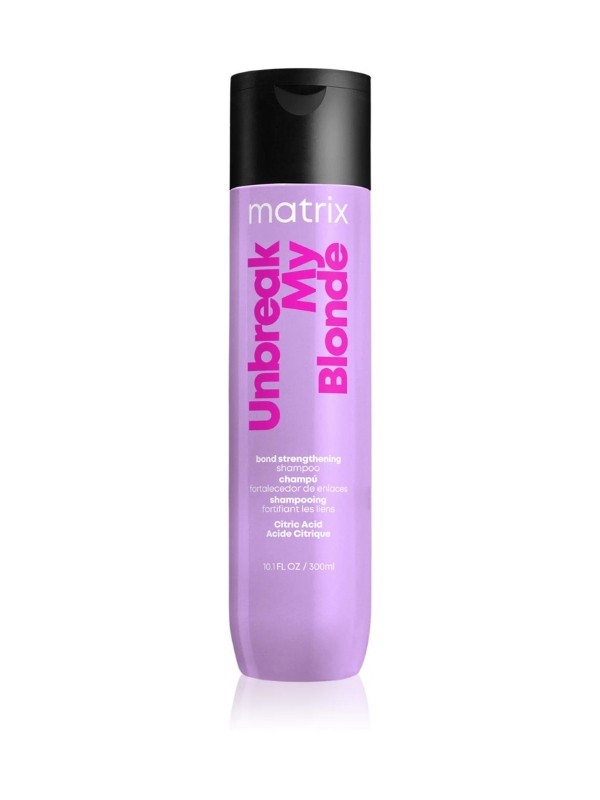 Unbreak My Blonde sampon szőke hajra MATRIX 5590 Ft/300 ml (18,63 Ft/1 ml)