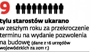 Tylu starostów ukarano